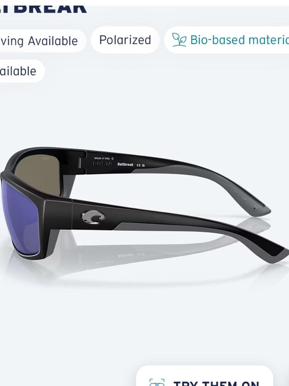 NWT Costa Saltbreak Polarized Sunglasses - Picture 3 of 11